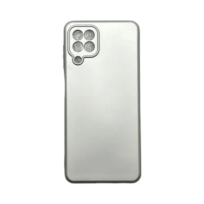 Capa Samsung A22 4g / M22 / M32 Silicone Aveludada Protege Câmera Colorida Capinha Anti Impacto A22 4g / M22 / M32:prata