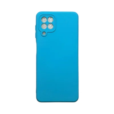 Capa Samsung A22 4g / M22 / M32 Silicone Aveludada Protege Câmera Colorida Capinha Anti Impacto A22 4g / M22 / M32:azul