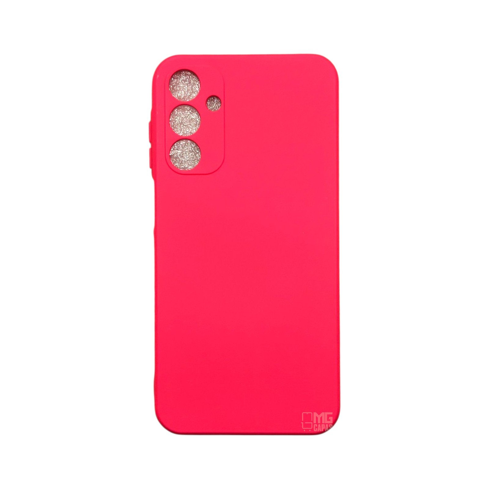 Capa Samsung A15 Silicone Aveludada Protege Câmera Colorida Capinha Anti Impacto Cor:rosa Shock