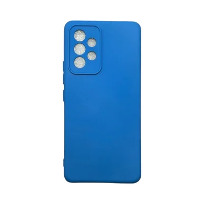 Capa Samsung A53 5g Silicone Aveludada Protege Câmera Colorida Capinha Anti Impacto A53 5g:azul
