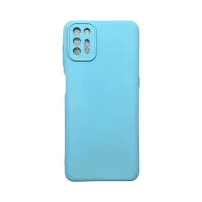 Capa Moto G9 Plus Silicone Aveludada Protege Câmera Colorida Capinha Anti Impacto Moto G9 Plus:azul Bebë