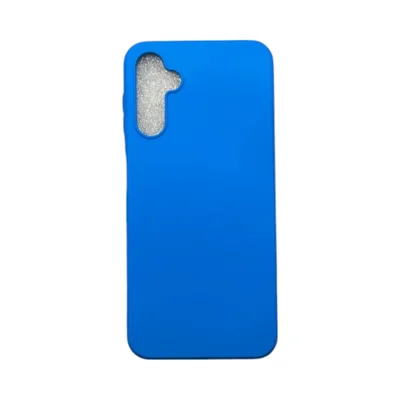 Capa Samsung A14 5g Silicone Aveludada Protege Câmera Colorida Capinha Anti Impacto A14:azul