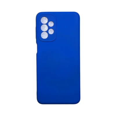 Capa Samsung A23 Silicone Aveludada Protege Câmera Colorida Capinha Anti Impacto A23:azul Bic