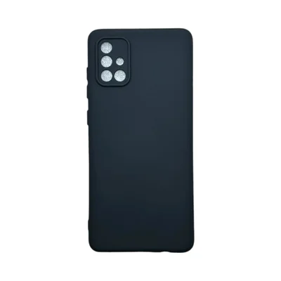 Capa Samsung A71 Silicone Aveludada Protege Câmera Colorida Capinha Anti Impacto A71:preto