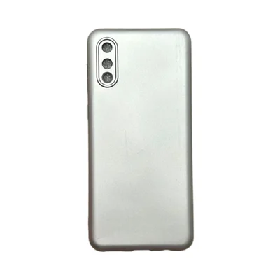 Capa Samsung A02 Silicone Aveludada Protege Câmera Colorida Capinha Anti Impacto A02:prata