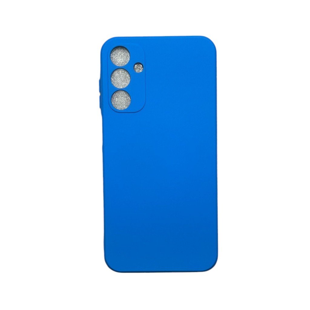 Capa Samsung A15 Silicone Aveludada Protege Câmera Colorida Capinha Anti Impacto Cor:azul
