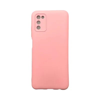Capa Samsung A02s / A03s Silicone Aveludada Protege Câmera Colorida Capinha Anti Impacto A02s / A03s:rosa 04