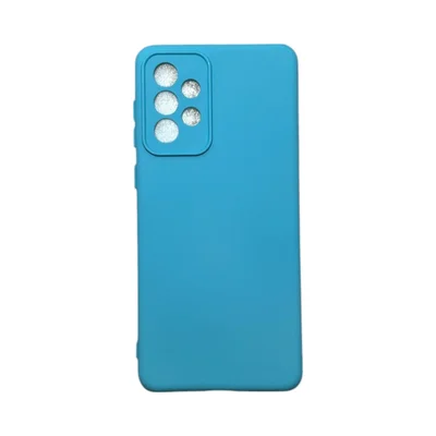 Capa Samsung A73 5g Silicone Aveludada Protege Câmera Colorida Capinha Anti Impacto A73 5g:azul Céu
