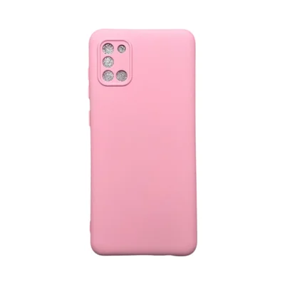 Capa Samsung A31 Silicone Aveludada Protege Câmera Colorida Capinha Anti Impacto A31:rosa 04