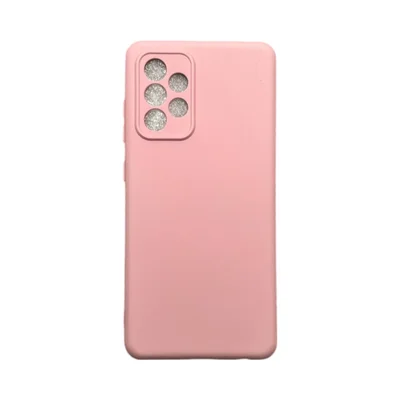Capa Samsung A52 / A52s  Silicone Aveludada Protege Câmera Colorida Capinha Anti Impacto A52 / A52s:rosa 01