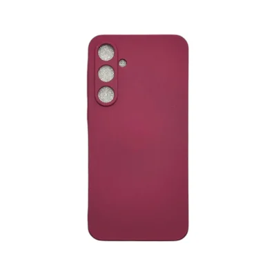 Capa Samsung A25 Silicone Aveludada Protege Câmera Colorida Capinha Anti Impacto Cor:bordo
