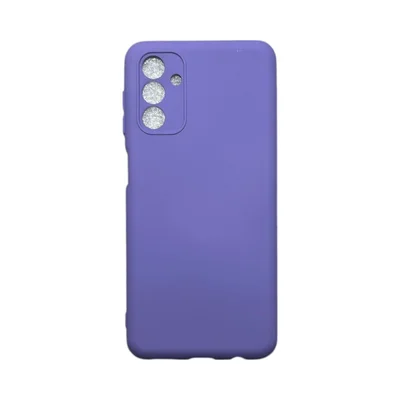 Capa Samsung A04s Silicone Aveludada Protege Câmera Colorida Capinha Anti Impacto A04s:roxo