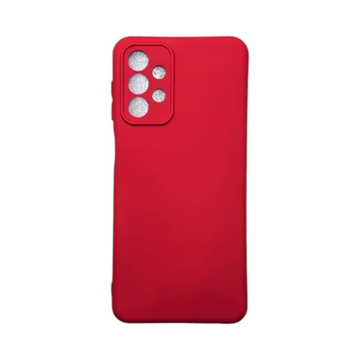 Capa Samsung A23 Silicone Aveludada Protege Câmera Colorida Capinha Anti Impacto A23:vermelho
