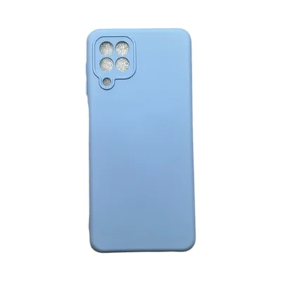 Capa Samsung A22 4g / M22 / M32 Silicone Aveludada Protege Câmera Colorida Capinha Anti Impacto A22 4g / M22 / M32:azul