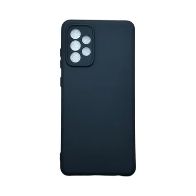 Capa Samsung A72 4g / 5g Silicone Aveludada Protege Câmera Colorida Capinha Anti Impacto A72 4g / 5g:preto