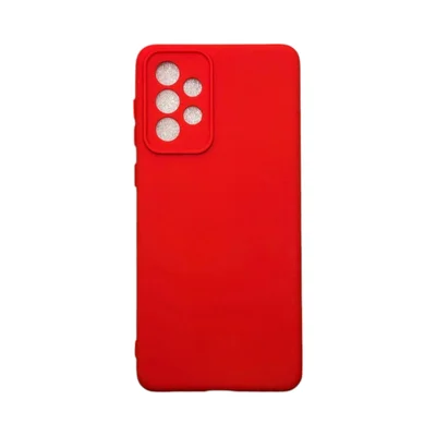 Capa Samsung A73 5g Silicone Aveludada Protege Câmera Colorida Capinha Anti Impacto A73 5g:vermelho