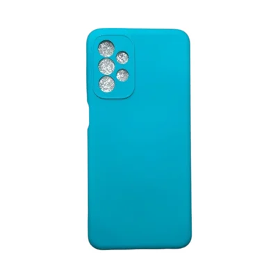 Capa Samsung A23 Silicone Aveludada Protege Câmera Colorida Capinha Anti Impacto A23:verde Água