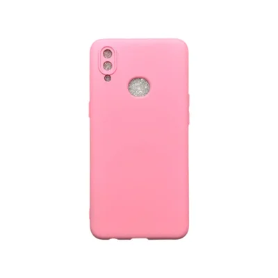 Capa Samsung A10s / A10 S Silicone Aveludada Protege Câmera Colorida Capinha Anti Impacto A10s:rosa Bebê