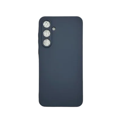 Capa Samsung A35 Silicone Aveludada Protege Câmera Colorida Capinha Anti Impacto Cor:cinza Escuro