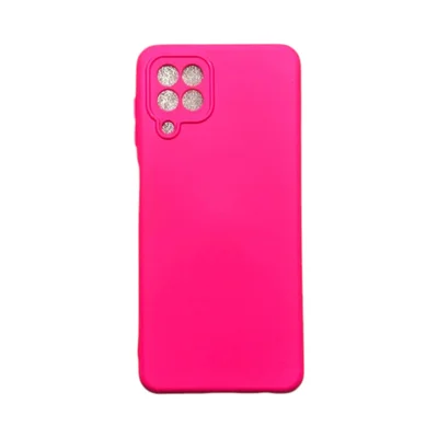 Capa Samsung A22 4g / M22 / M32 Silicone Aveludada Protege Câmera Colorida Capinha Anti Impacto A22 4g / M22 / M32:pink