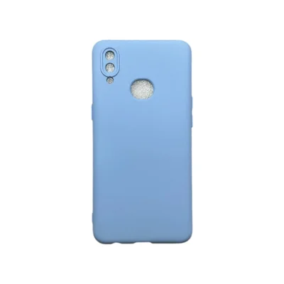 Capa Samsung A10s / A10 S Silicone Aveludada Protege Câmera Colorida Capinha Anti Impacto A10s:azul Bebê