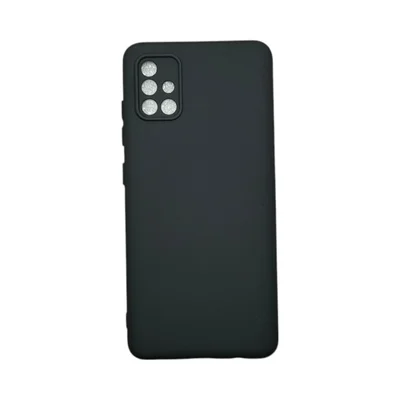 Capa Samsung A51 Silicone Aveludada Protege Câmera Colorida Capinha Anti Impacto A51:preto