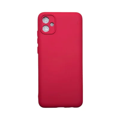 Capa Samsung A04e Silicone Aveludada Protege Câmera Colorida Capinha Anti Impacto A04e:vermelho
