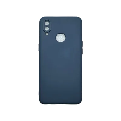 Capa Samsung A10s / A10 S Silicone Aveludada Protege Câmera Colorida Capinha Anti Impacto A10s:cinza Escuro