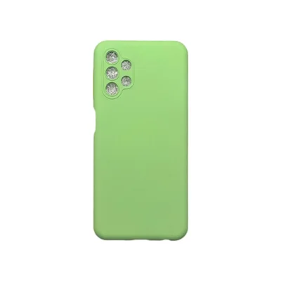 Capa Samsung A13 4g Silicone Aveludada Protege Câmera Colorida Capinha Anti Impacto A13 4g:verde Bebê