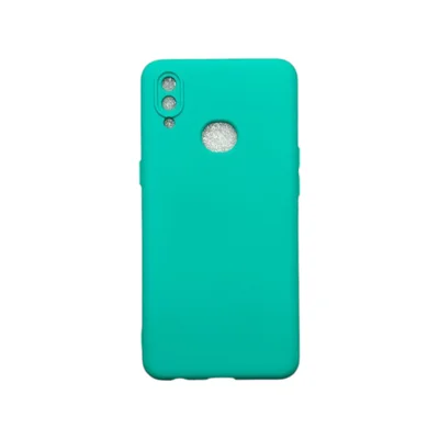 Capa Samsung A10s / A10 S Silicone Aveludada Protege Câmera Colorida Capinha Anti Impacto A10s:verde Água
