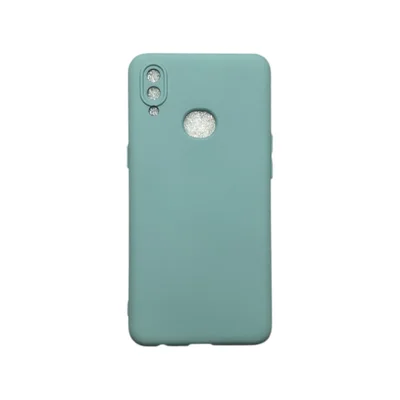 Capa Samsung A10s / A10 S Silicone Aveludada Protege Câmera Colorida Capinha Anti Impacto A10s:cinza Claro