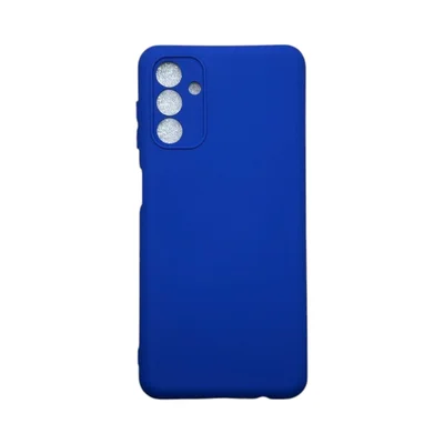 Capa Samsung A04s Silicone Aveludada Protege Câmera Colorida Capinha Anti Impacto A04s:azul Bic