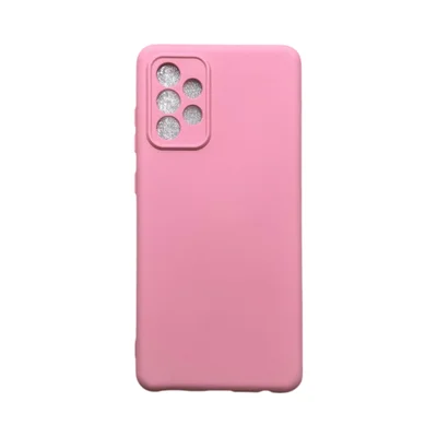 Capa Samsung A72 4g / 5g Silicone Aveludada Protege Câmera Colorida Capinha Anti Impacto A72 4g / 5g:rosa 03