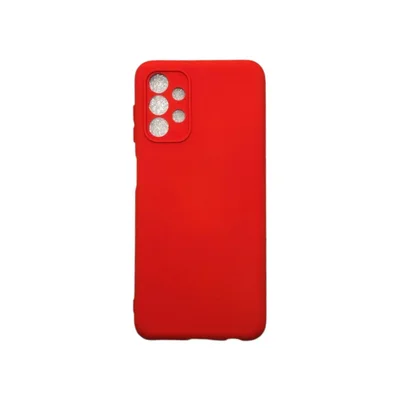 Capa Samsung A13 4g Silicone Aveludada Protege Câmera Colorida Capinha Anti Impacto A13 4g:vermelho
