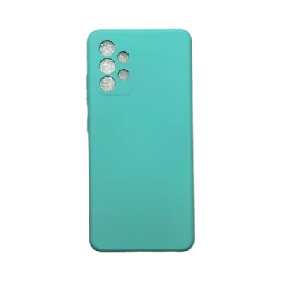 Capa Samsung A32 4g Silicone Aveludada Protege Câmera Colorida Capinha Anti Impacto A32 4g:turquesa