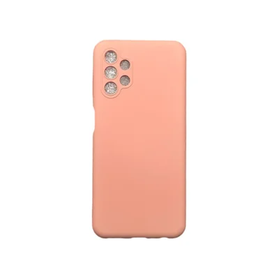Capa Samsung A13 4g Silicone Aveludada Protege Câmera Colorida Capinha Anti Impacto A13 4g:rosa 02