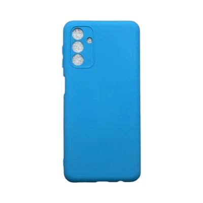 Capa Samsung A04s Silicone Aveludada Protege Câmera Colorida Capinha Anti Impacto A04s:azul Céu