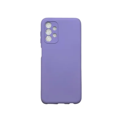 Capa Samsung A13 4g Silicone Aveludada Protege Câmera Colorida Capinha Anti Impacto A13 4g:roxo