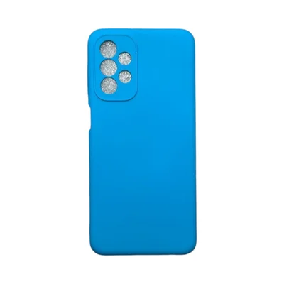 Capa Samsung A23 Silicone Aveludada Protege Câmera Colorida Capinha Anti Impacto A23:azul Céu