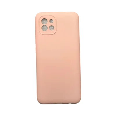 Capa Samsung A03 Silicone Aveludada Protege Câmera Colorida Capinha Anti Impacto A03:rosa 02