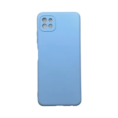 Capa Samsung A22 5g Silicone Aveludada Protege Câmera Colorida Capinha Anti Impacto A22 5g:azul Bebê 02