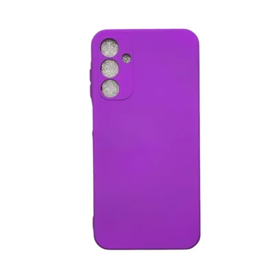 Capa Samsung A15 Silicone Aveludada Protege Câmera Colorida Capinha Anti Impacto Cor:roxo 02
