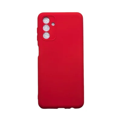 Capa Samsung A04s Silicone Aveludada Protege Câmera Colorida Capinha Anti Impacto A04s:vermelho