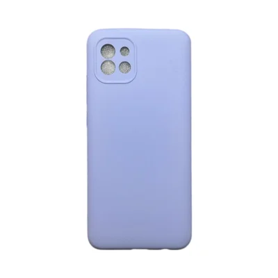 Capa Samsung A03 Silicone Aveludada Protege Câmera Colorida Capinha Anti Impacto A03:lilás