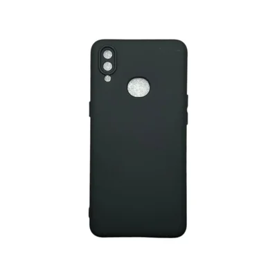 Capa Samsung A10s / A10 S Silicone Aveludada Protege Câmera Colorida Capinha Anti Impacto A10s:preto