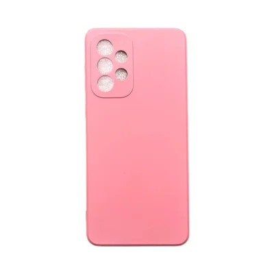 Capa Samsung A33 5g Silicone Aveludada Protege Câmera Colorida Capinha Anti Impacto A33:rosa Bebê