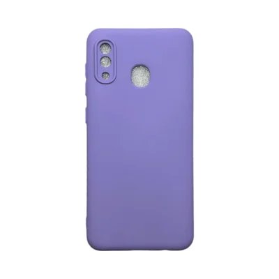 Capa Samsung A20 / A30 Silicone Aveludada Protege Câmera Colorida Capinha Anti Impacto A20 / A30:roxo
