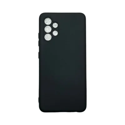 Capa Samsung A32 4g Silicone Aveludada Protege Câmera Colorida Capinha Anti Impacto A32 4g:preto