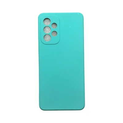 Capa Samsung A33 5g Silicone Aveludada Protege Câmera Colorida Capinha Anti Impacto A33:verde Água