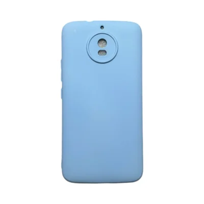 Capa Moto G5s Silicone Aveludada Colorida Capinha Anti Impacto Moto G5s:azul Bebê